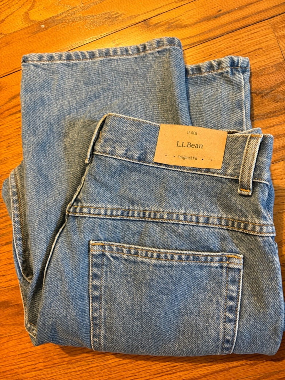 NWT L.L. Bean Classic Light Wash Jeans